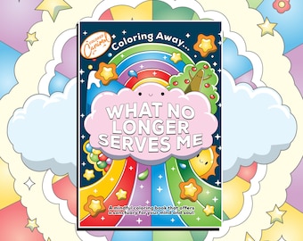 Mindful and Inspirational Coloring Book, Printable Instant Digital Download PDF, Cute Colorable Pages with Relaxing Patterns and Words