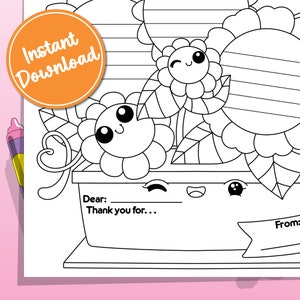 Thank You Teacher Flowers Coloring Page Gift for End of School and ...