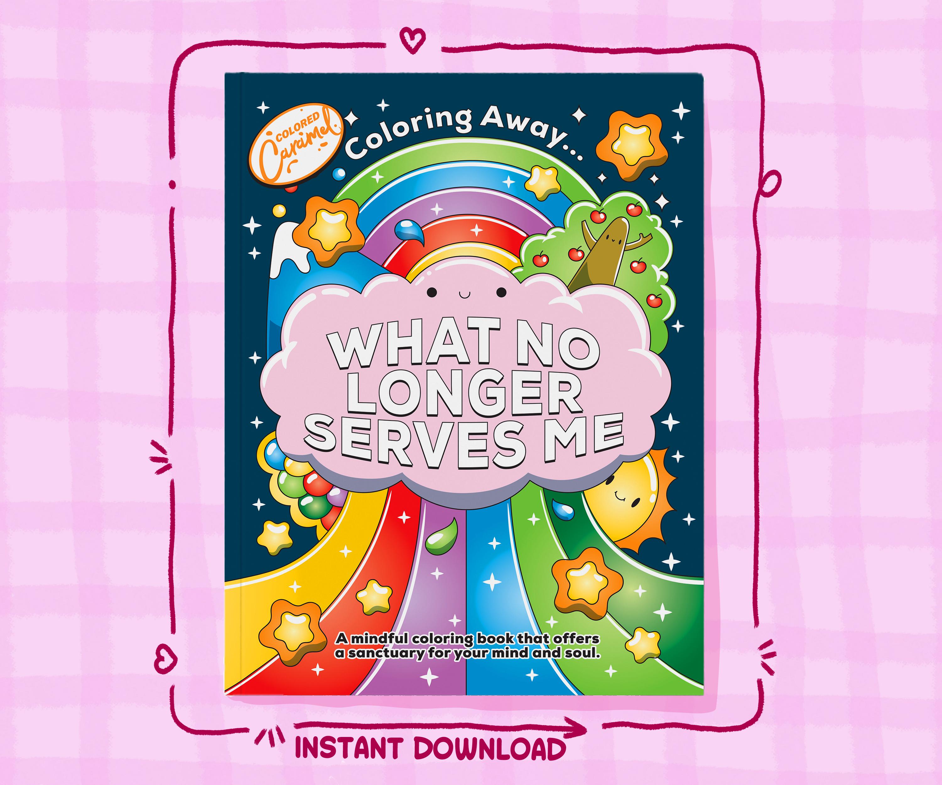Mindful Coloring Book: Relaxing Patterns & Inspirational Quotes — coloring book cover