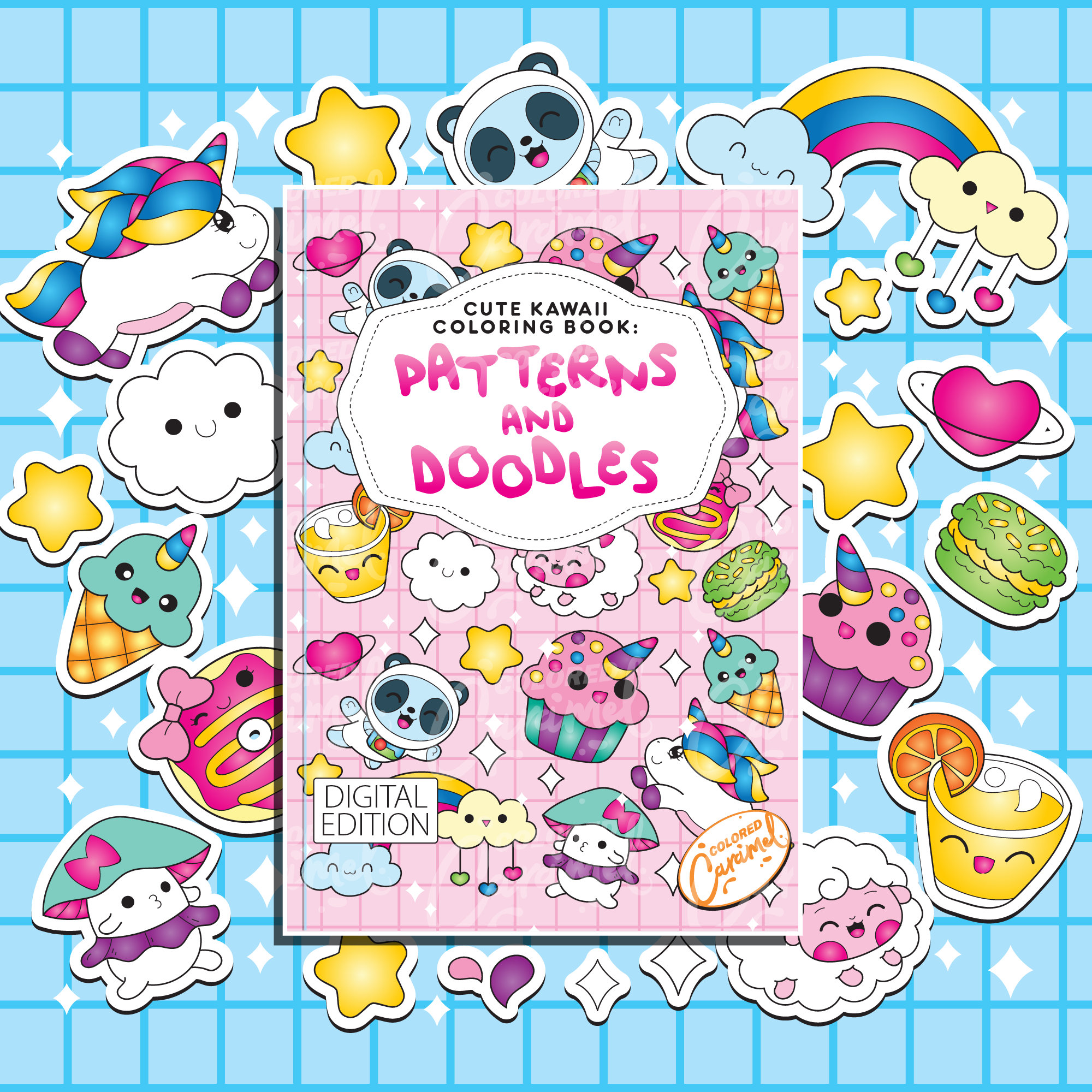 Patterns Coloring Book for Kids: Cute and Playful Patterns for Kids Ages  6-8, 9-12, Fun and Easy Coloring Pages in Cute Style. 