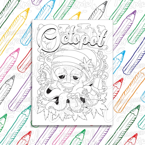 Stoner Coloring Book: Fun and Trippy Art to Color for Adults