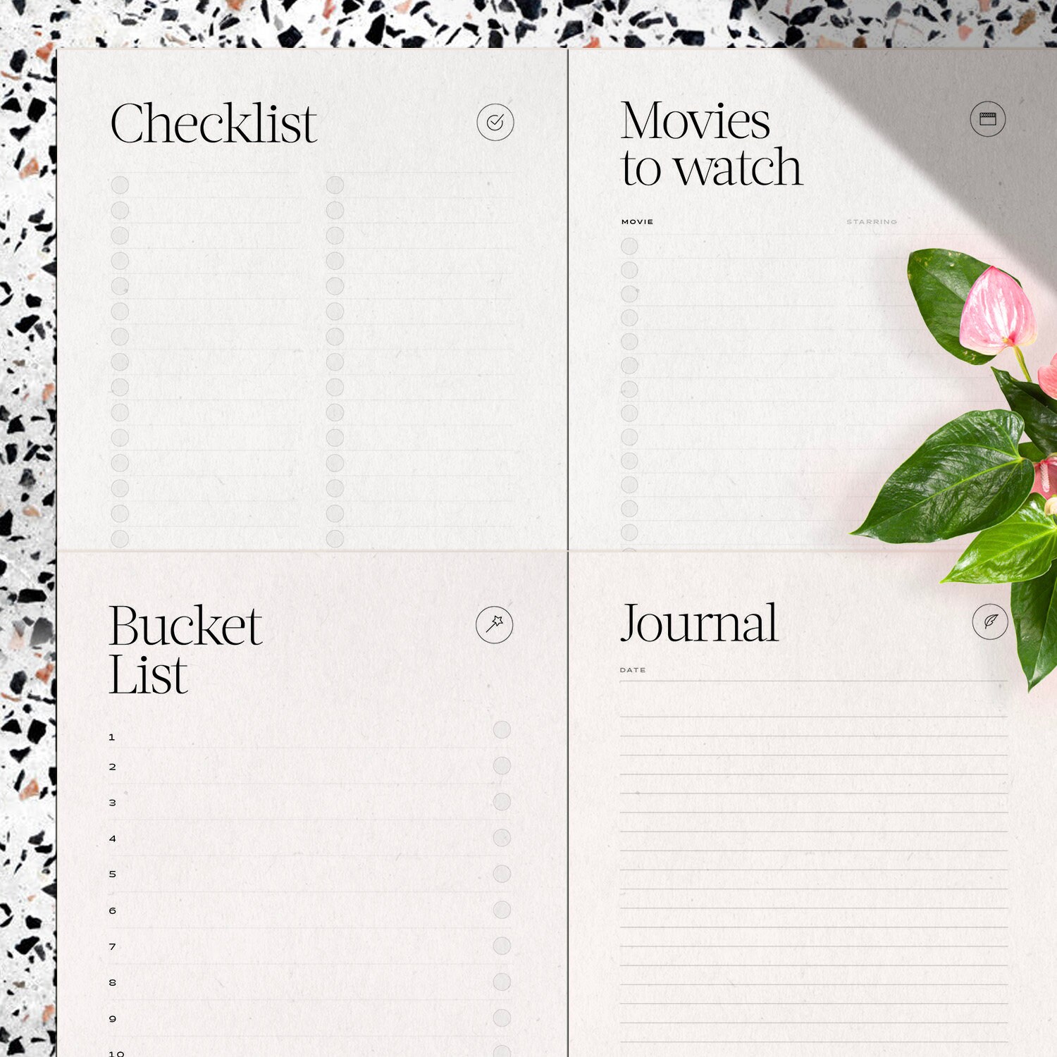 20+ Printable & Editable Stunning Planner Designs! Bundle of Daily ...
