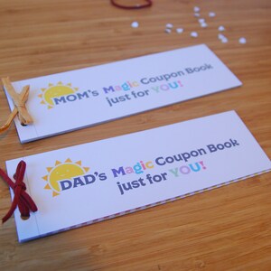 Dad&#39;s Coupon Book l Digital download coupon book l Printable Coupons for Kids l Birthday Coupon Book l Instant Download