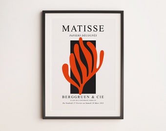 Henri Matisse Art Print , Heni Matisse Poster , Matisse Exhibition Print , Digital Download , Wall Decor