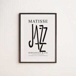 Henri Matisse Jazz Print , Matisse Print , Printable Wall Art, Matisse Poster, Abstract Art Print , Digital Download