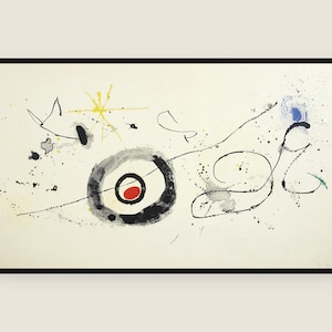 Samsung Frame TV Art , Joan Miro - "La Traverse du Miroir," 1963 , Samsung Frame TV Art , The Frame Tv , Digital DOWNLOAD , frame tv art 4k