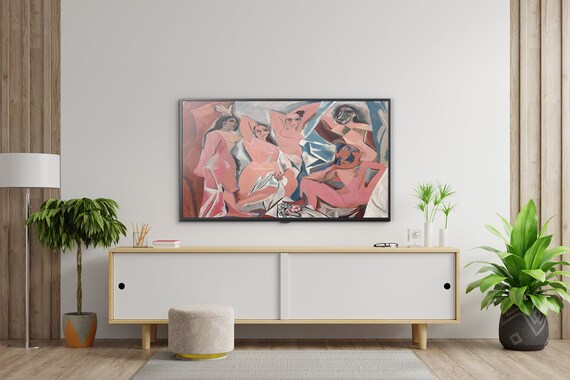 Samsung Frame Tv Art Picasso Les Demoiselles D Avignon Etsy