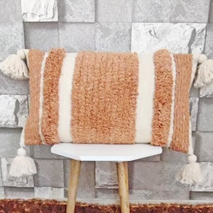 Brown Red  throw pillow case//Boho pillow cover/Boho throw pillow case/Brown Boho Pillow