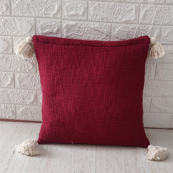 Red Cushion Cover Etsy