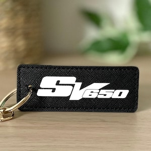 Personalized SV650 Keychain - Biker Gift - Biker Keychain - Motorcycle Keychain - Suzuki SV650 Keychain