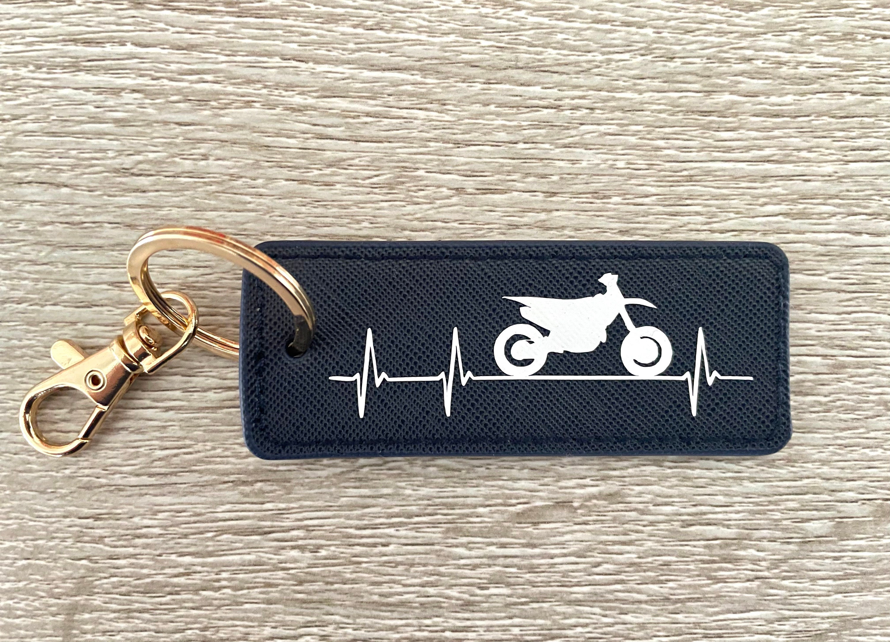 Porte-clés personnalisé Supermotard - Cadeau motard - Porte-clés motard - Porte clés moto - Porte clé personnalisé moto -Porte clé pour moto