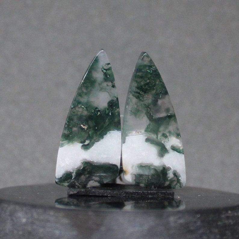 Moss Agate pair
