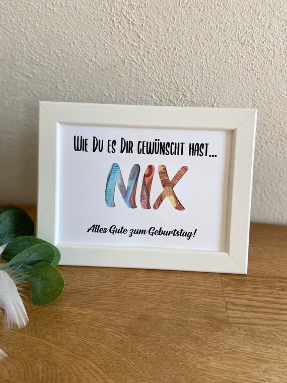 Geldgeschenk Geburtstag Wie du es dir gewünscht hast... Etsy