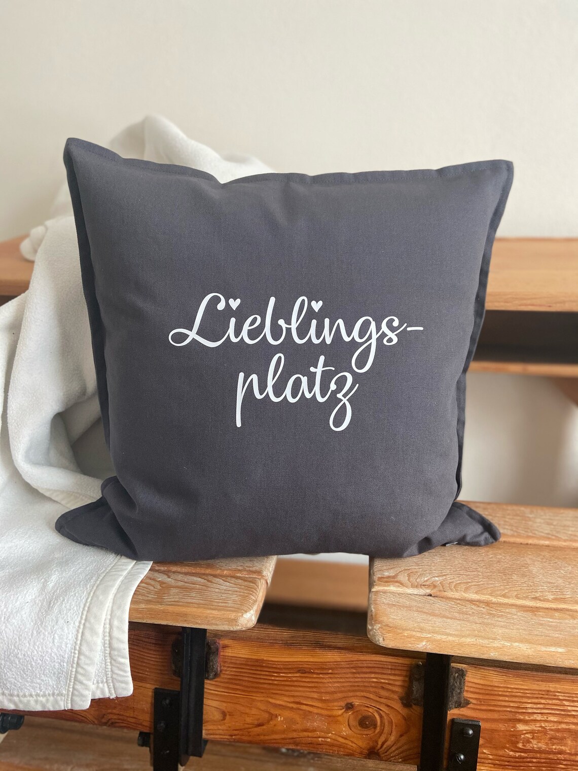 Kissen Lieblingsplatz Kissenhülle Kissenbezug bedruckt Etsy.de