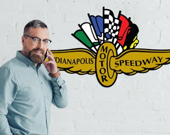 Indianapolis Motor Speedway Metal Sign: Lightweight Garage Decor