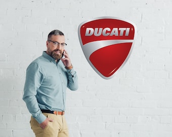 Ducati Motorcycles Large Wall Sign / Ideal For Man Cave Or Garage / Cars / Motorcycle / Free Shipping