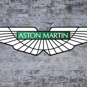 39” Aston Martin - Metal European Car Sign / Man Cave / Garage / Sports Cars / Free Shipping