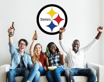 Steelers Large Wall Sign For Man Cave Or Garage / Pittsburgh / NFL / Football