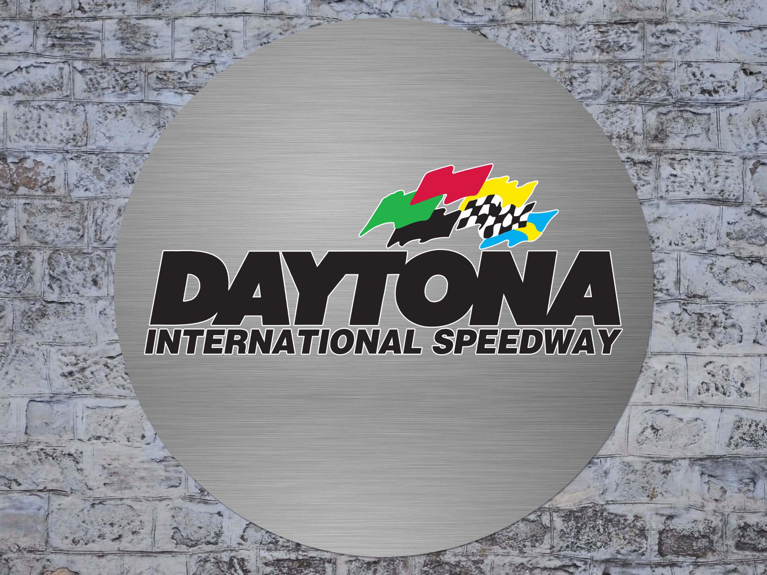 Daytona Speedway Brushed Metal Wall Art: NASCAR Garage Decor - Etsy
