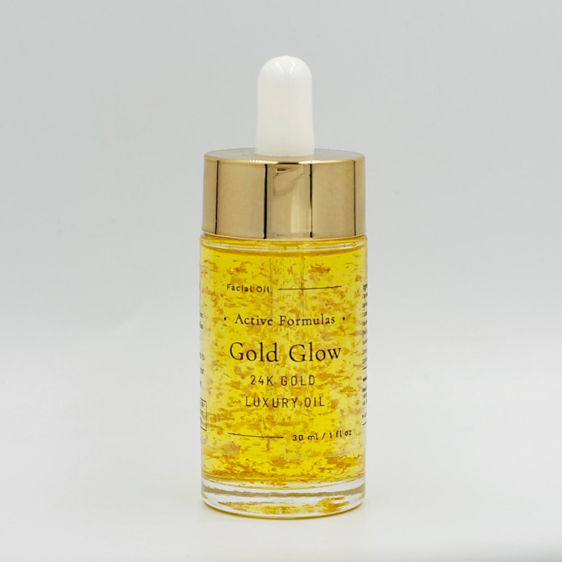 Gold Glow Oil With 24K Gold Antiageing Rejuvenating Skin Etsy