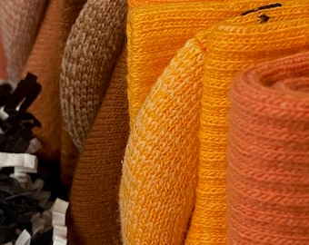 3 pary (KOLEKCJA MONOCHROMATYCZNA) POMARAŃCZOWE, ręcznie farbowane skarpetki Nike Everyday Plus Cotton Cushioned Dri-Fit Crew