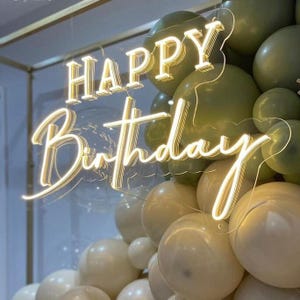 Alles Gute zum Geburtstag Neonschild, Benutzerdefinierte Neonschild, Geburtstag Neonschild, Led Neonschild, Neonschild, Neonschild Licht, Hochzeit Neonschild, Benutzerdefiniertes Geschenk