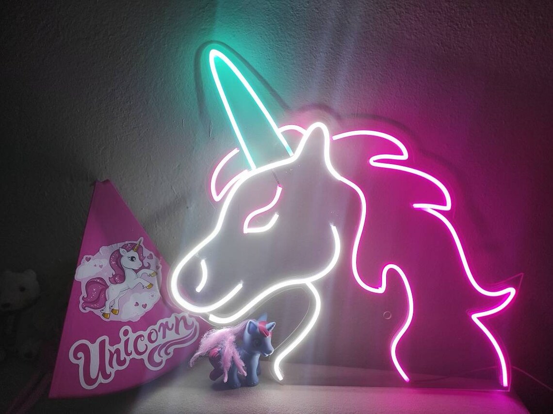 Sweet Unicorn Handcrafted LED Neon custom neon sign for | Etsy