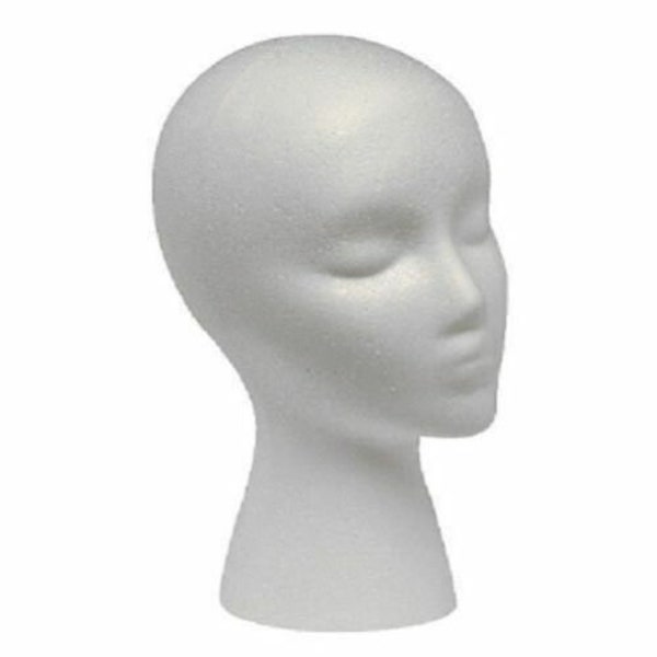Styrofoam Mannequin Wig Head Display Hat Cap Wig Holder Foam Head-Made in USA High Density Foam