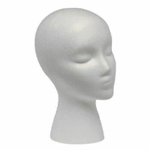 Black Caps Prettyia Lightweight Resin Head Mannequin Head Wig Display Styling Head for Display Glasses 