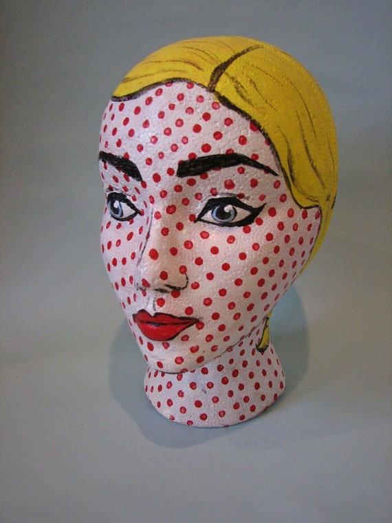 Display Heads: Female Styrofoam Head - 11 1/2 Inch High (Case)