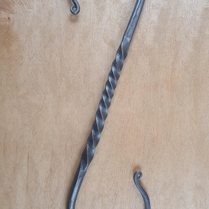 Hand Forged S Hook, Twisted Steel Large Hanger for Workshops