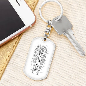 Philipper 4:13 Hundeanhänger Schlüsselanhänger | Christian Dog Tag Schlüsselanhänger | Bibelvers Schlüsselanhänger | Edelstahl Christliches Geschenk
