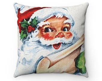 Classic Santa Decorative Throw Pillow | Christmas Throw Pillows | Christmas Decor | Christmas Decoration