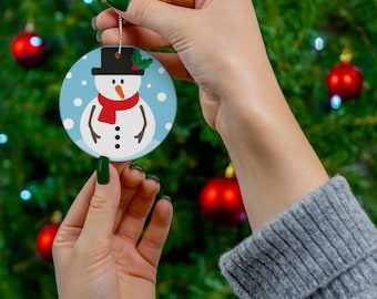 Snowman Ornament | Snowman Christmas Ornaments | Snowman Christmas Decor | Christmas Ornaments Handmade