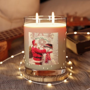 Classic Santa Claus and Snowman Candle | Santa Claus Candle | Christmas Candles | Scented Christmas Candle