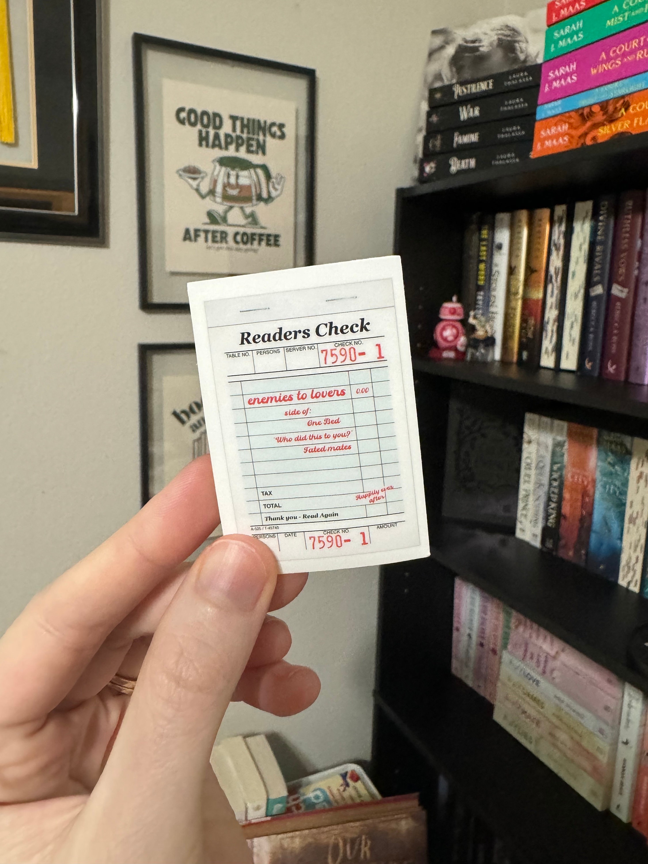 Readers Check Sticker - Etsy