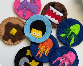Handmade Felt Coasters