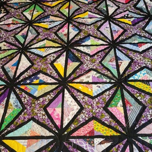 Kaleidoscope Stained Glass Quilt