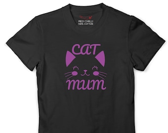 Cat Mum Ladies T-shirt