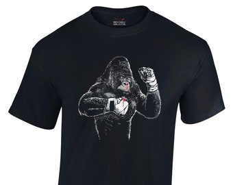 ゴリラボクシングにインスパイアされたジムTシャツ