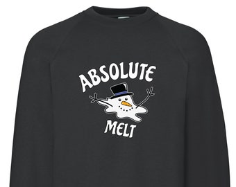 Kersttrui Absolute Melt bedrukt grappig kersttrui xmas sweatshirt
