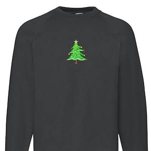 Christmas Tree Embroidered Christmas Jumper