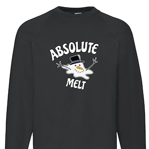 Kersttrui Absolute Melt bedrukt grappig kersttrui xmas sweatshirt