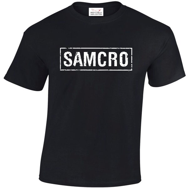 SAMCRO Inspired Unisex Top Tee Anarchy Harley Design T-shirt  Biker