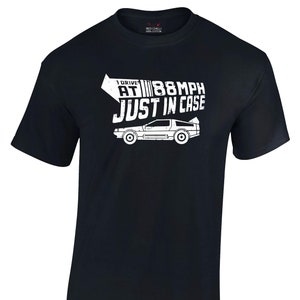 Tillbaka till framtiden-inspirerad t-shirt 138 km/h film 80-90-tal