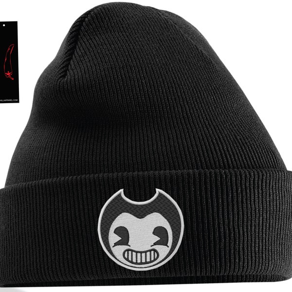 Bendy-and-The- Machine-Animation-Horror-Game-Inspired Embroidered Beanie Hat