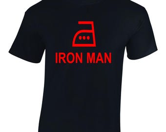 Camiseta Ironman para hombre - Camiseta divertida de superhéroe para papá, esposo, triatleta o triatlón