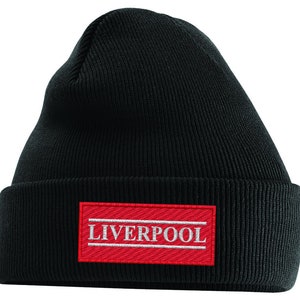 Liverpool Embroidered Football Beanie Hat