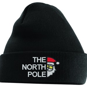 Nordpolen broderad julmössa