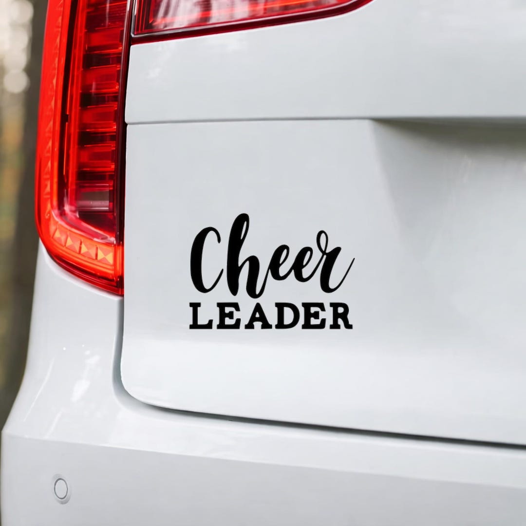 Cheer Leader Script Vinyl Decal Sticker Car Window Laptop Waterproof ...